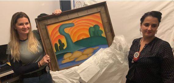 경찰이 회수한 그림. / 사진=연합뉴스