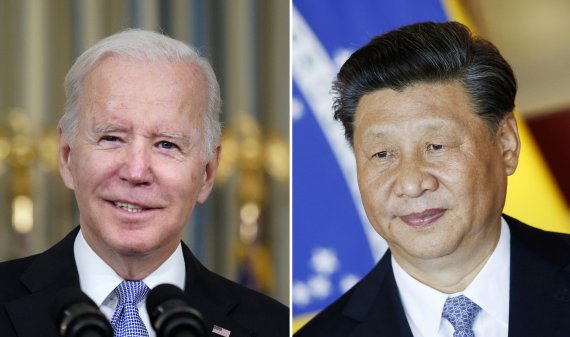 조 바이든 미국 대통령과 시진핑 중국 국가주석이 28일(미국시간) 4개월 만에 5번째 통화를 했다. 바이든 대통령과 시 주석 자료 /사진=AP뉴시스