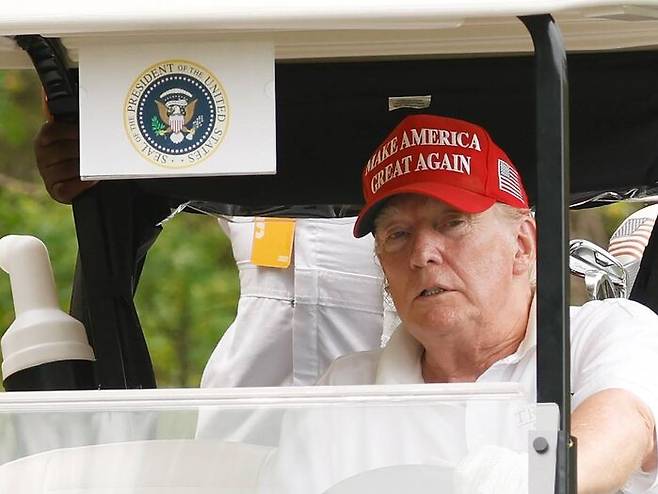 지난 7월28일 뉴저지주 베드민스터의 트럼프내셔널 골프클럽 (사진: Getty/AFP)