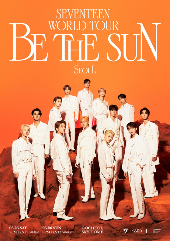 Seventeen is currently touring North America as part of its "Seventeen World Tour [Be The Sun]." [PLEDIS ENTERTAINMENT]