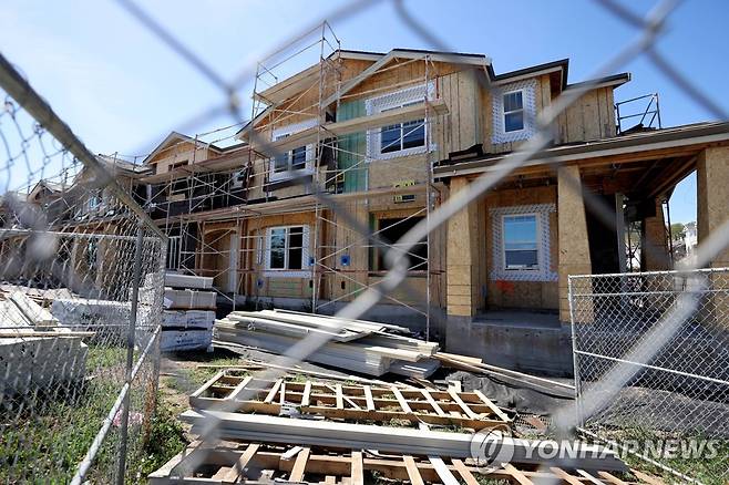 미국 캘리포니아주의 신규 주택 건설 현장 [AFP/게티이미지 연합뉴스 자료사진]