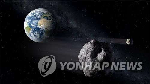 지구 충돌 위협하는 소행성 [유럽우주국(ESA) 제공]