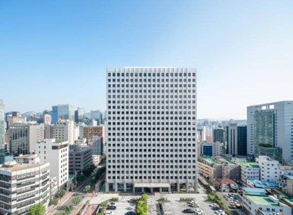 남산스퀘어빌딩 전경.