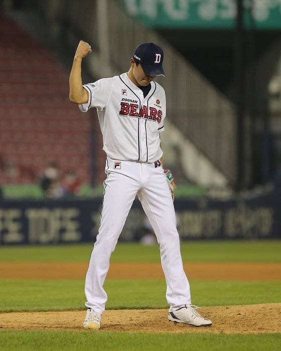 두산 투수 정철원. 사진 두산 베어스