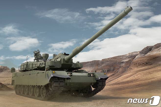 현대로템의 K2 전차. (현대로템 제공) 2022.8.27/뉴스1 ⓒ News1 임세영 기자