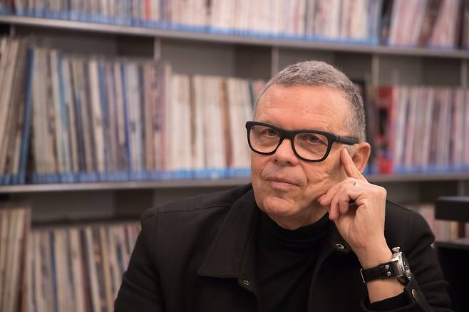 피터 슈라이어 현대차그룹 디자인경영 사장. 그가 자동차 디자이너로서의 궤적을 담은 섬세한 회고록 '디자인 너머'를 출간했다./사진=고운호 기자