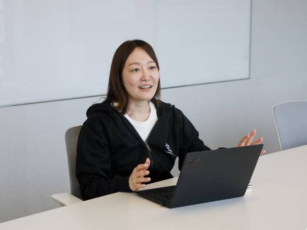 정희원 토스뱅크 기업여신본부 PO가 최근 서울 강남역 인근 사무실에서 사업자대출상품인 '사장님대출'을 설명하고 있다. / 토스뱅크 제공