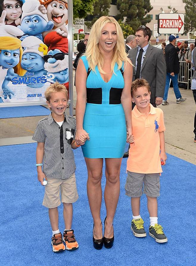 팝 가수 브리트니 스피어스와 댄서 출신 케빈 페더라인과 낳은 아들 션 프레스턴과 제이든의 어린 시절 모습./AFPBBNews=뉴스1