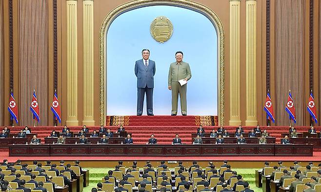 북한이 7일 헌법상 국가 최고 지도기관으로 남측의 정기국회에 해당하는 최고인민회의를 개최했다. 연합뉴스