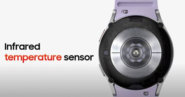 갤럭시워치 온도 센서(사진=삼성전자 갤럭시 언팩 2022)