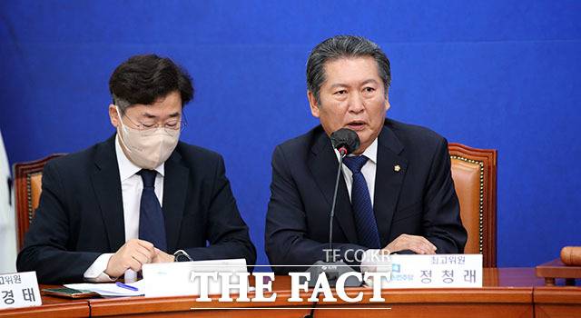 발언하는 정청래 위원.