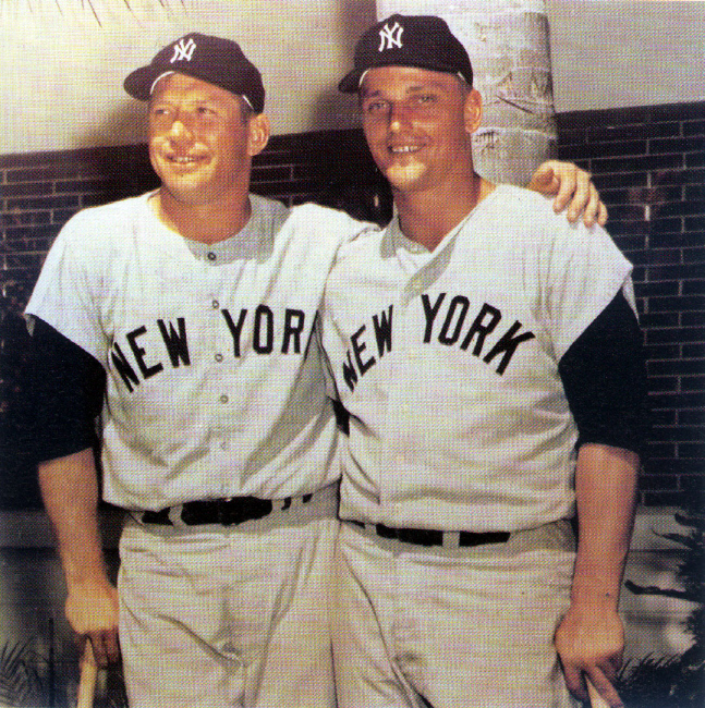 뉴욕 양키스 슬러거 미키 맨틀과 로저 매리스는 1960년대 공포의 MM포로 유명했다.