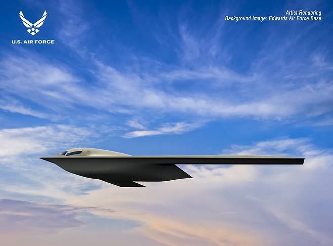 미 공군이 오는 12월 공개할 전략 폭격기 B-21. /RFA