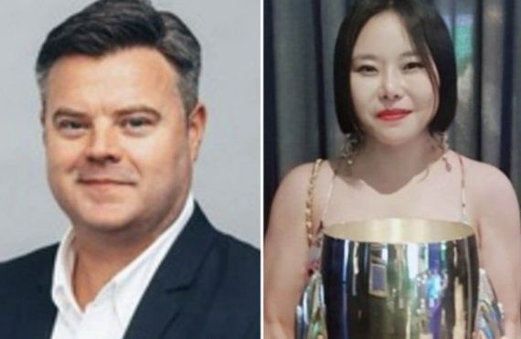 첼시 커머셜 디렉터 윌러비(왼쪽)가 한국인 에이전트 카탈리나 김(오른쪽)을 성추행한 게 드러나 해고 당했다. 출처=더 선 캡처