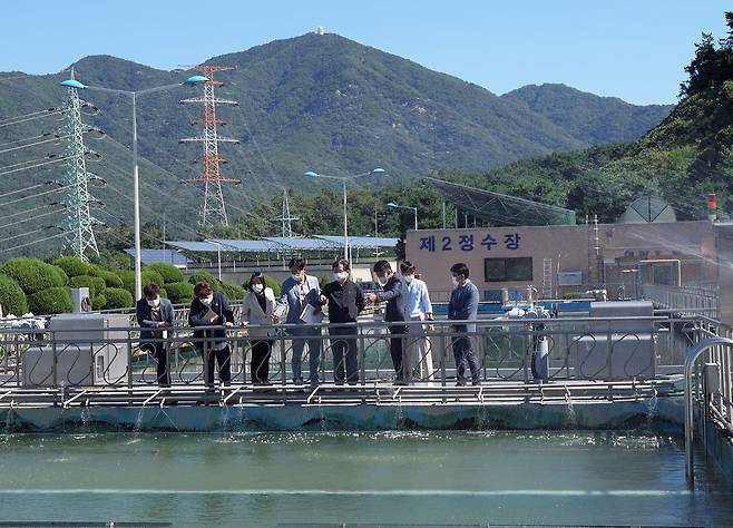 하남시의회 도시건설위원회, 9월 21일 하남정수장 현장 확인.하남시의회 제공