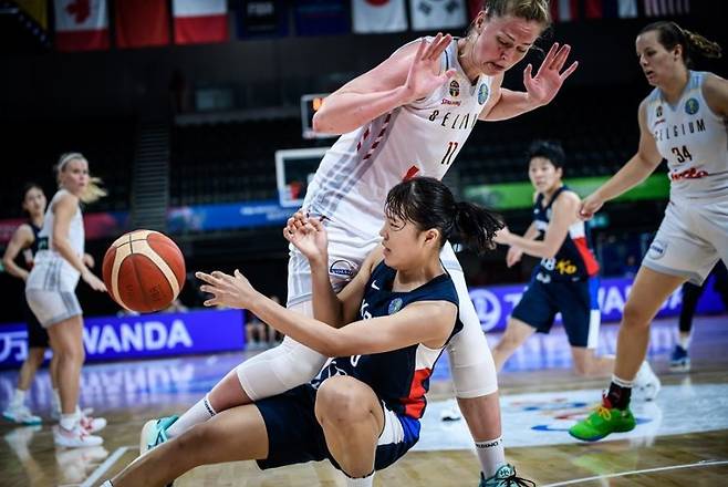 한국, 여자농구 월드컵서 벨기에에 패배 (FIBA 홈페이지)