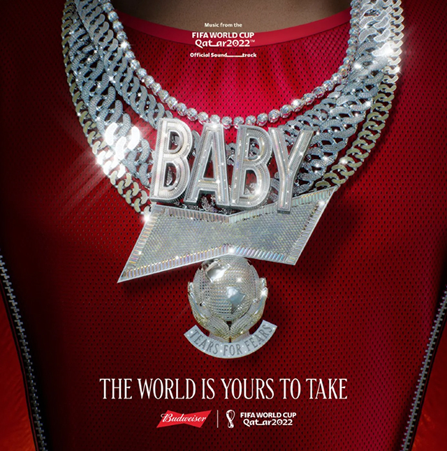 올해 그래미 어워드를 수상한 미국 래퍼 릴 베이비는 카타르월드컵 공식 후원사 ‘버드와이저’가 내놓은 캠페인 홍보 노래 The World Is Yours To Take를 불렀다.