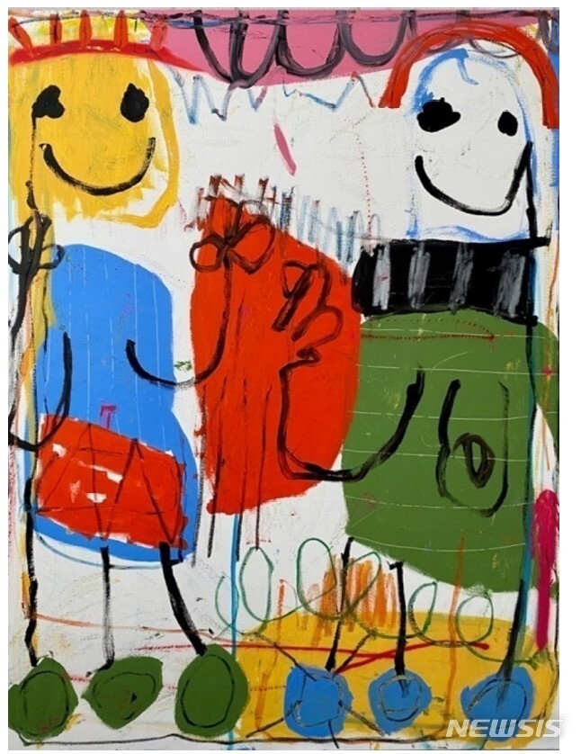 [서울=뉴시스]후안 마누엘 로메로 Spring, 100 x 130 cm, Mixed media on canvas, 2022