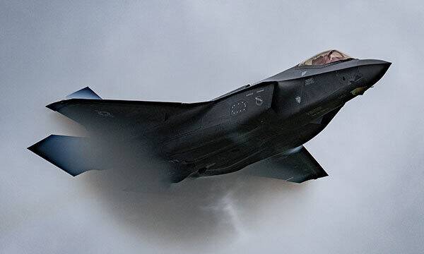 미 공군 F-35A가 비행 도중 음속을 돌파하고 있다. 세계일보 자료사진