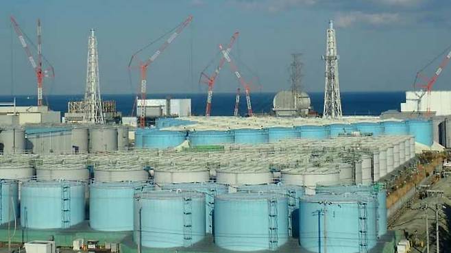 후쿠시마 제1원전 방사능 오염수 탱크 자료사진