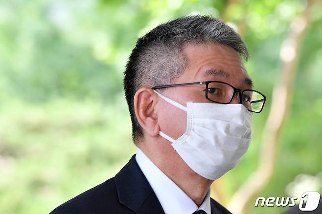 모리 다케오 일본 외무성 사무차관이 8일 서울 종로구 정부서울청사 외교부에서 열린 제10차 한·미·일 외교차관 협의회에 참석하기 위해 외교부 청사로 들어오고 있다. 한·미·일 3개국은 이 자리에서 북한의 7차 핵실험과 관련한 대응 방안 등을 논의한다. (공동취재) 2022.6.8/뉴스1 ⓒ News1 장수영 기자