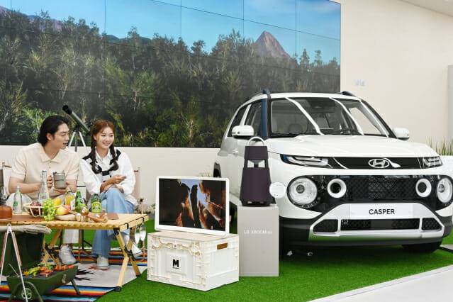 LG전자가 현대차와 올해 말까지 LG베스트샵 강북본점과 수원본점에서 캠핑 체험존을 운영한다. (사진=LG전자)