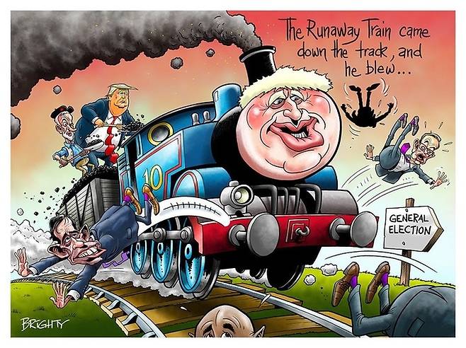 영국 일간지 더 선(The Sun)에 올라온 브렉시트 풍자 일러스트. 더 선 캡처