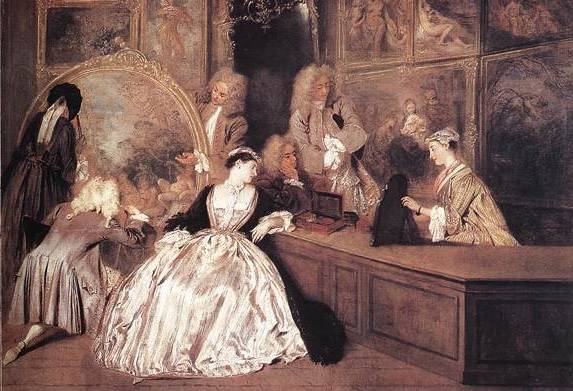 장 앙투안 와토, 제르생의 간판(일부 확대)