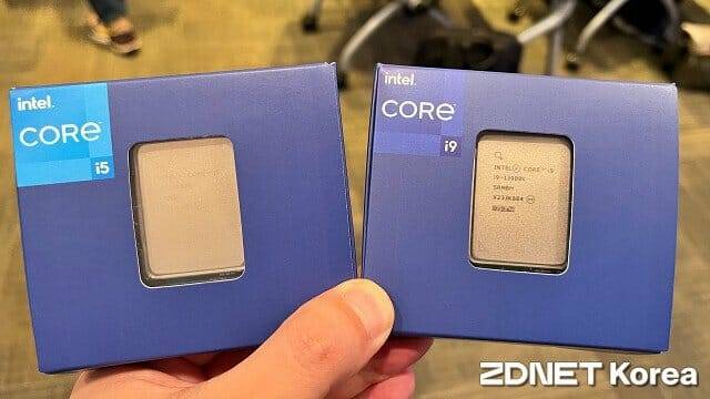 인텔 13세대 코어 i5-13600K / i9-13900K 프로세서. (사진=지디넷코리아)