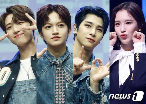 (왼쪽부터) BAE173의 도하, 빛, 도현, 위클리 재희 ⓒ 뉴스1