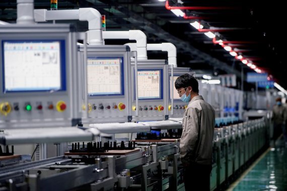 중국에 있는 전기차용 배터리 공장. 로이터뉴스1