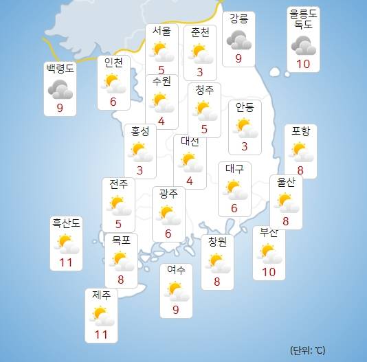 기상청 내일(24일) 오전 날씨 : 전국날씨,날씨예보