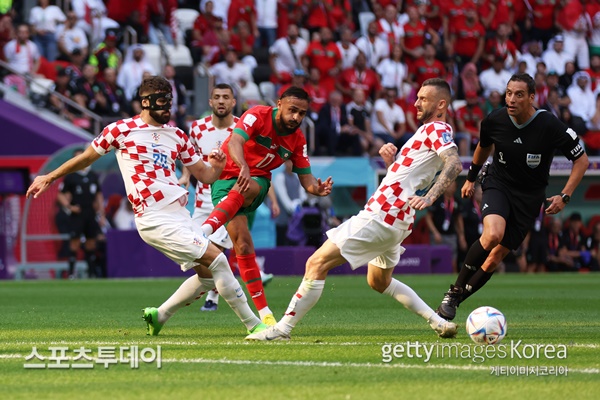 모로코-크로아티아 경기 장면 / 사진=Gettyimages 제공