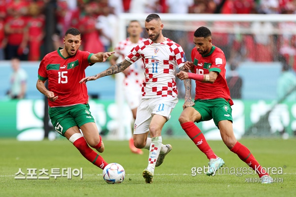 크로아티아-모로코 경기 장면 / 사진=Gettyimages 제공