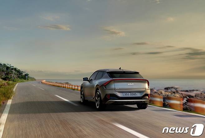 기아의고성능 전기차 ‘The Kia EV6 GT(더 기아 이 브이 식스 지티)’. (기아 제공) 2022.9.29/뉴스1