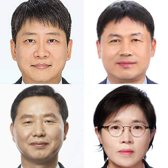 사진 왼쪽부터 시계방향으로 김동명 LG에너지솔루션 사장, 류재철 LG전자 사장, 이정애 LG생활건강 사장, 차동석 LG화학 사장