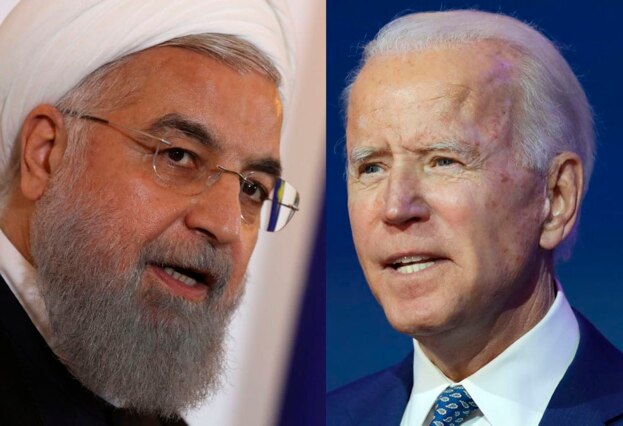 하산 로하니(왼쪽) 이란 대통령과 조 바이든 미국 대통령 당선인.