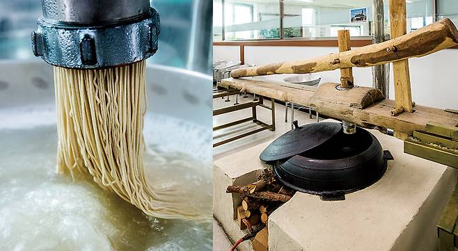 막국수 만들기 체험 시 볼 하나에 4인 기준 양을 제공한다. 양이 부족하면 금액을 추가로 지불해 조절할 수 있다.