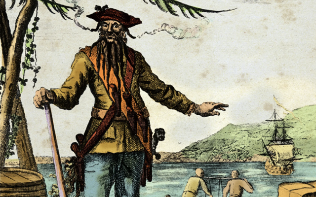 18세기 초 카리브해를 공포에 떨게 한 해적 선장 '검은 수염' 에드워드 티치. 게티이미지