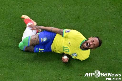 네이마르는 지난 세르비아와 경기 도중 발목을 다쳤다. 사진=ⓒAFPBBNews = News1