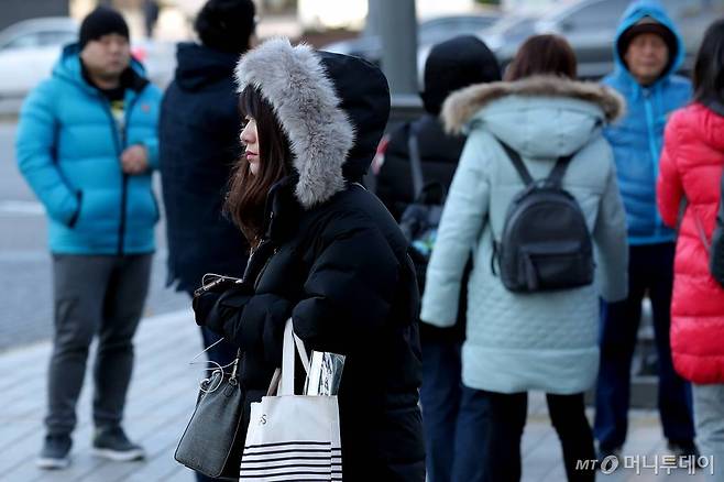 영하권 추위에 따뜻한 옷을 입고 거리에 나선 시민들 / 사진=머니투데이 DB