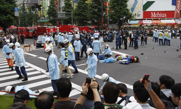 지난 7월 사형이 집행된 가토 도모히로가 2008년 저지른 범행 현장.