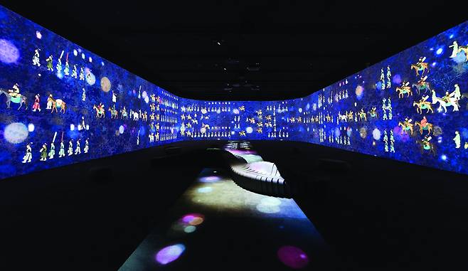 Immersive digital content shown at the National Museum Bangkok's exhibition, "A New Encounter: Immersive Gallery of Korean Art" (NMK)