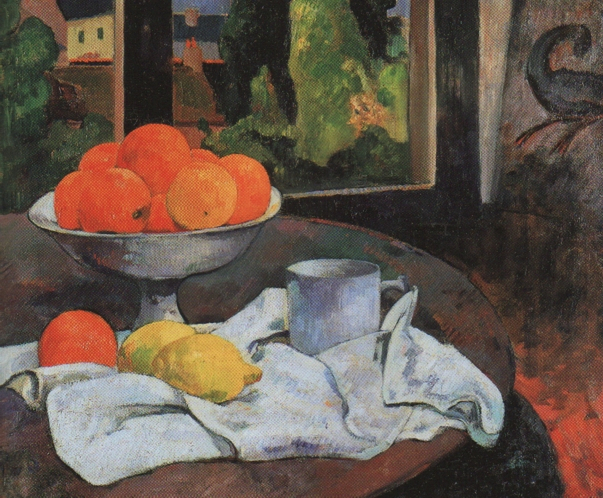 폴 고갱, 과일과 레몬이 있는 일상, 1880년 무렵