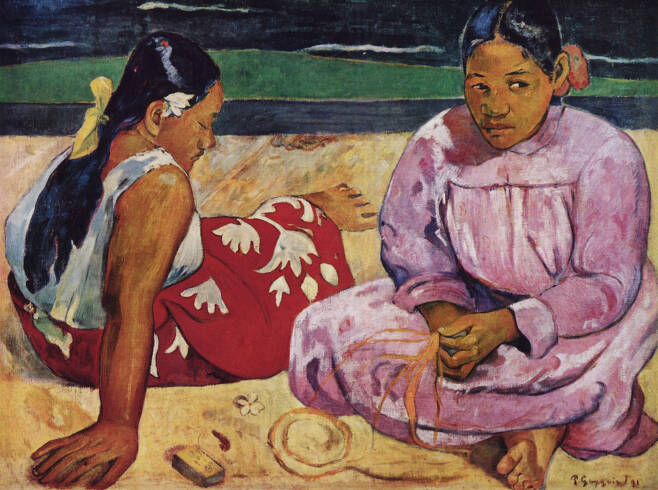 폴 고갱, 해변의 타히티 여인들, 1891