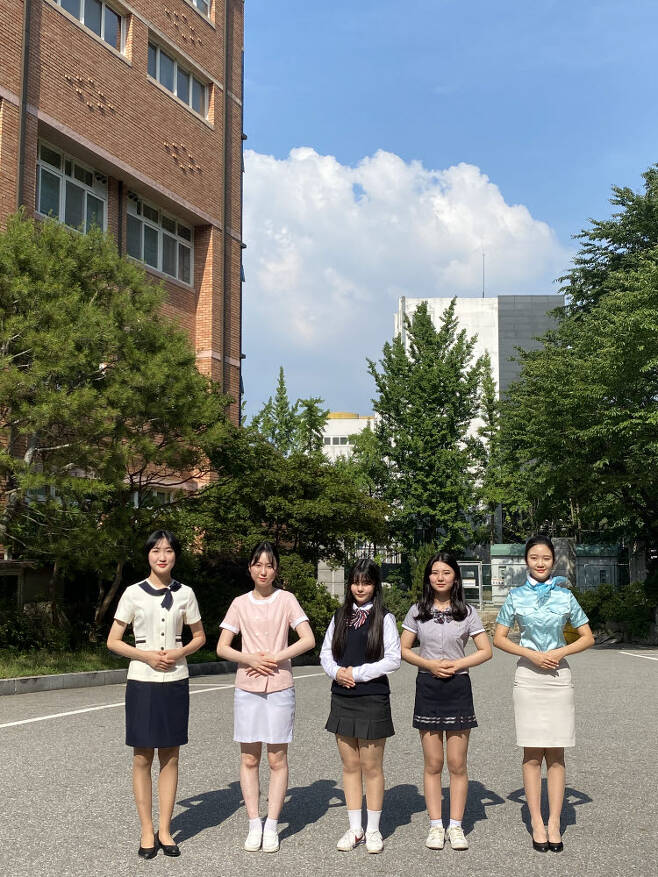 안양문화고등학교 학생들