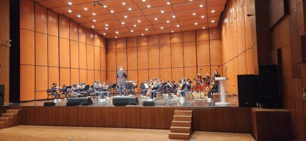 최근 영광예술의전당 대공연장에서 열린 “충무공 이순신” 음악극 모습. 사진 | 양은주 기자