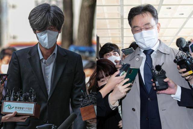 경기 성남시 대장동 개발사업 특혜 의혹의 핵심 인물인 남욱(왼쪽) 변호사와 화천대유 대주주 김만배씨. 뉴스1