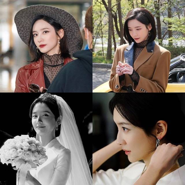 박지현은 '재벌집 막내아들'에서 현성일보 사장 딸 모현민 역을 맡아 스마트하고 야망에 가득찬 캐릭터 연기를 훌륭하게 소화했다는 평을 받는다. 사진은 '재벌집 막내아들' 모현민 비하인드 컷. /나무엑터스 제공