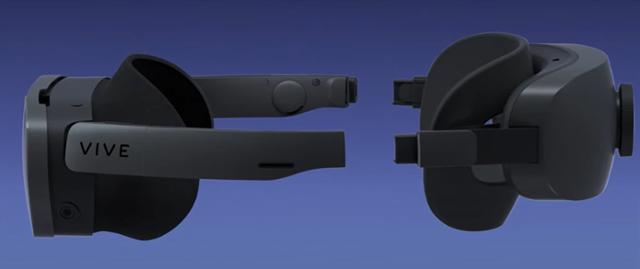 대만 HTC가 5일(현지시간) 미국 라스베이거스에서 공개한 가상현실 헤드셋 신제품 바이브 XR 엘리트. 뒤쪽의 배터리팩을 분리해 안경처럼 착용할 수 있는 게 특징이다. HTC 소개 영상 캡처
